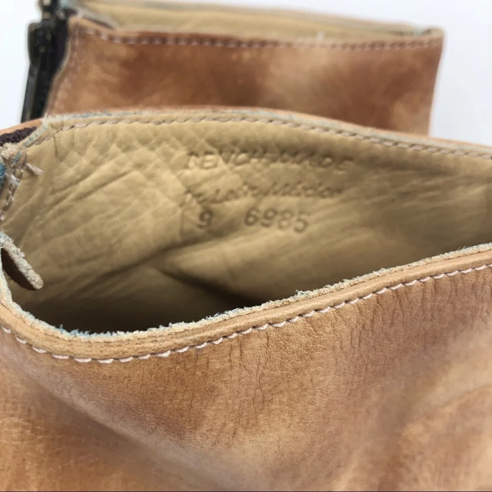 Bed Stu Onset Leather Peeptoe Booties - Picture 4 of 13